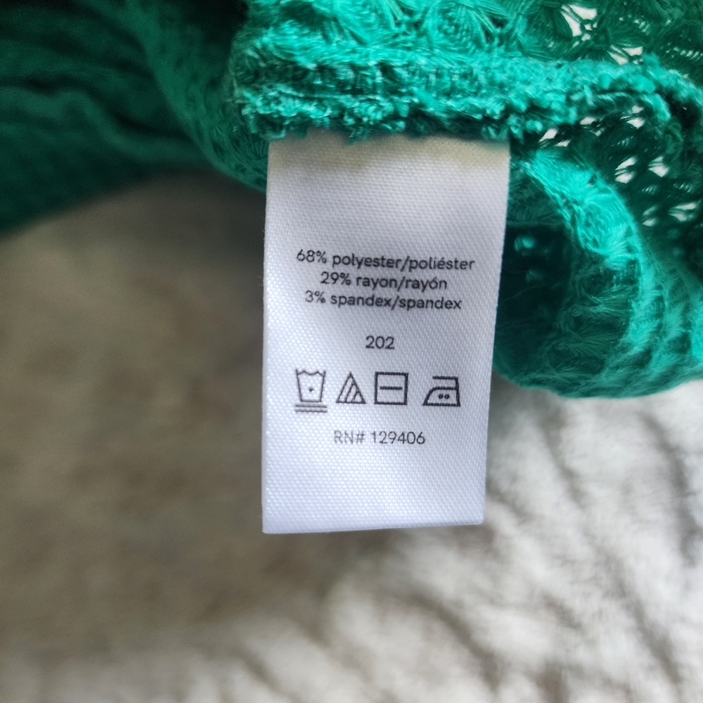 VENUS Women's Swimsuit Waffle Knit Cover-Up Pants And Top Set Sz XL Green - Picture 15 of 15